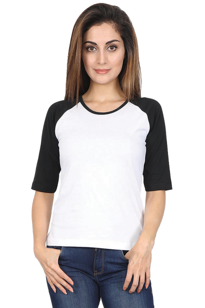 BLANK THREADS - Women’s 3/4 Sleeve Raglan T-Shirt