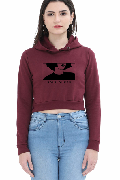 Soul Queen - crop hoodie