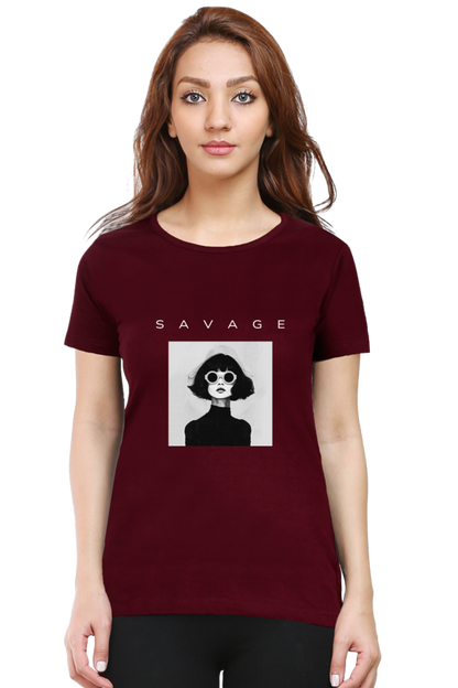 SAVAGE - Half sleeve T-shirt