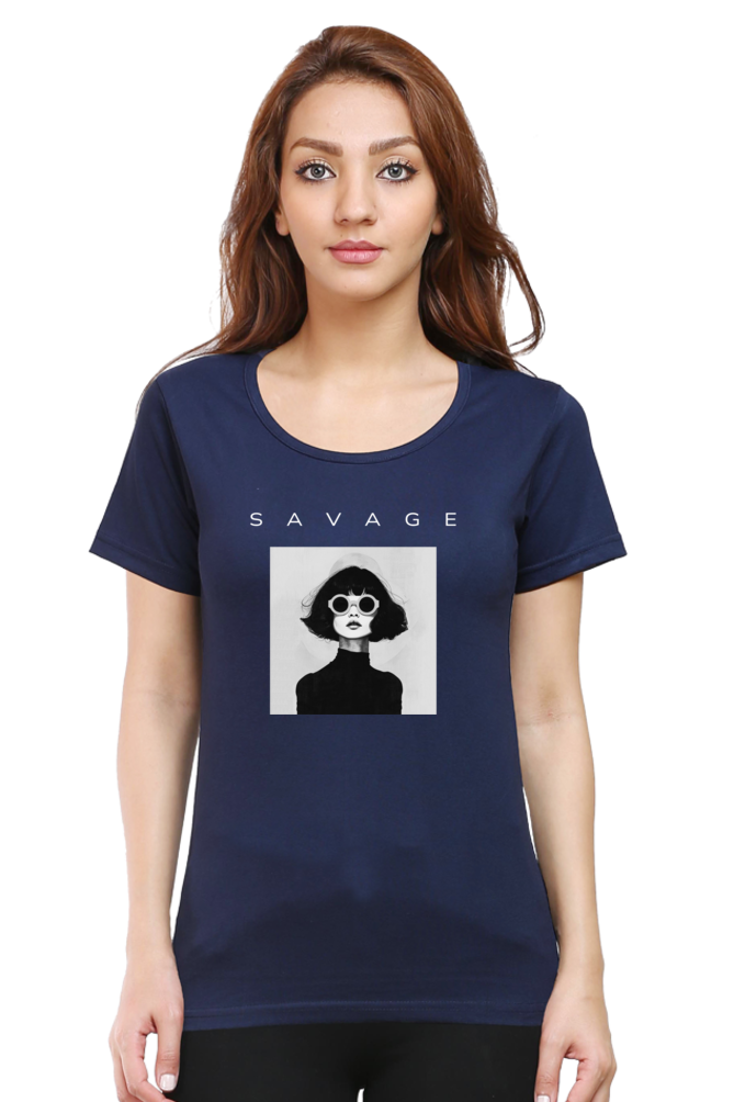 SAVAGE - Half sleeve T-shirt