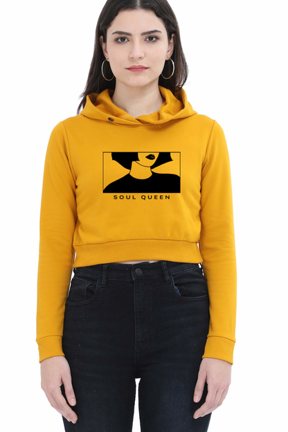 Soul Queen - crop hoodie