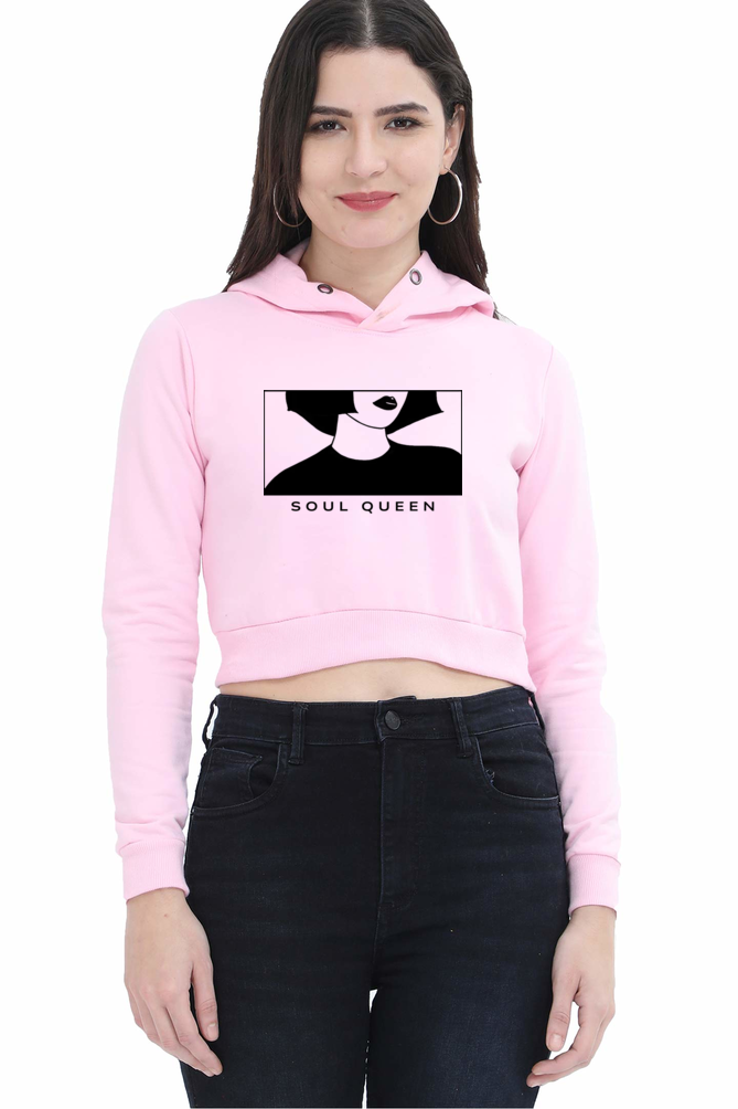 Soul Queen - crop hoodie