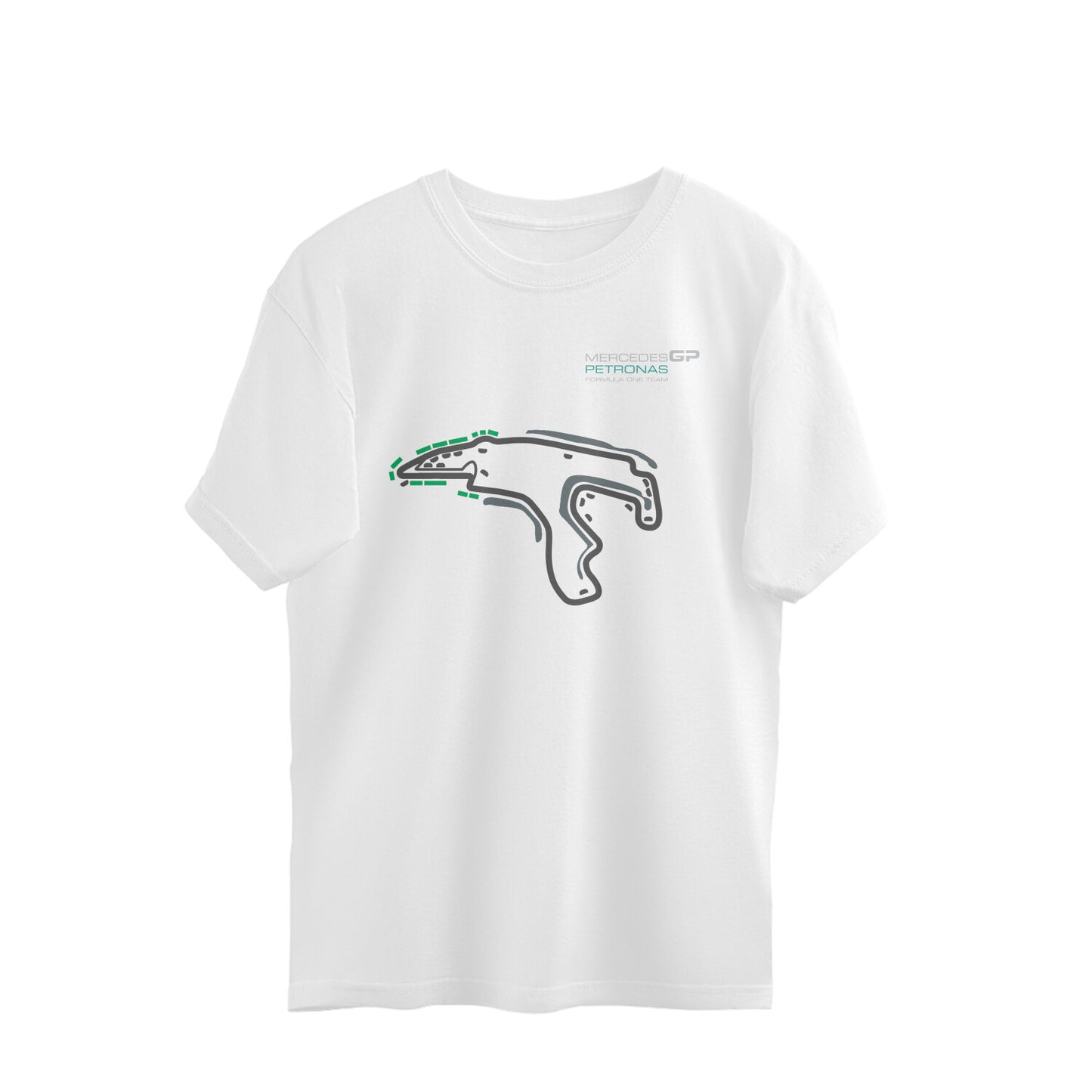 Mercedes GP track oversized Unisex t-shirt