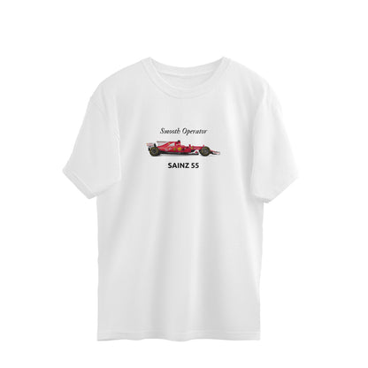 Sainz 55 Oversized unisex T-shirt (white)